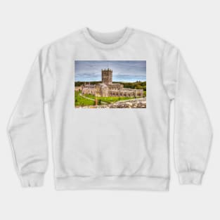 St Davids Cathedral, Pembrokeshire, Wales Crewneck Sweatshirt